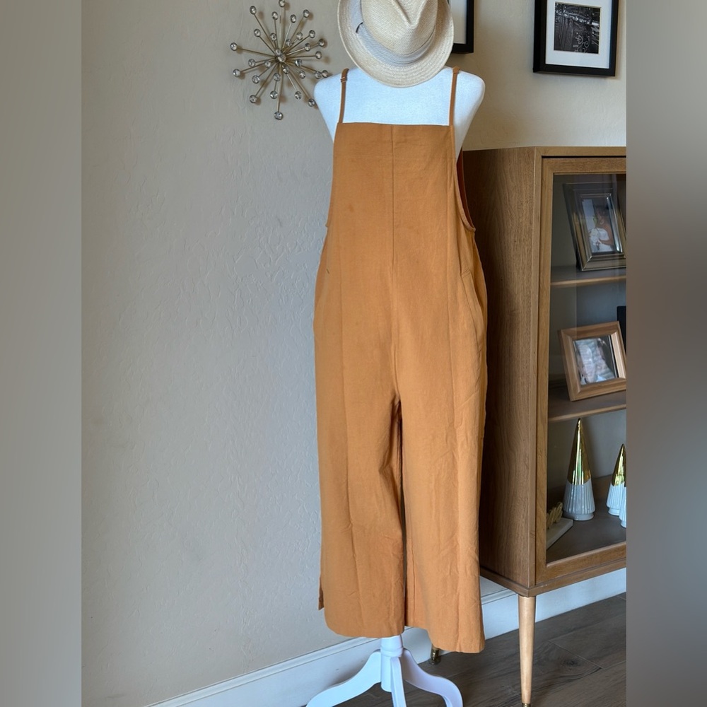 Amazon Brand - Super cute wide Leg Jumpsuit/Bib Pants